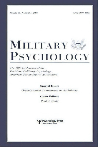 Organizational Commitment In The Military, De Paul A. Gade. Editorial Taylor Francis Inc, Tapa Blanda En Inglés