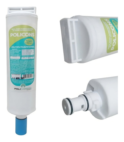 Policarbon Kit 2 Refil Filtro Consul Facilite Bem Estar Comp Cix01ax Cor Branco