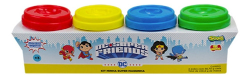 Massinha De Modelar Dc Super Friends Com 4 Potes Sunny 2164