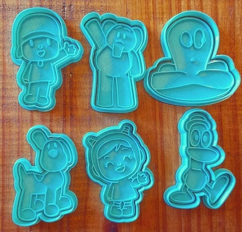 Imagen 1 de 10 de Cortante + Sello Pocoyo Galletitas, Cookies, Ballina Setx6u