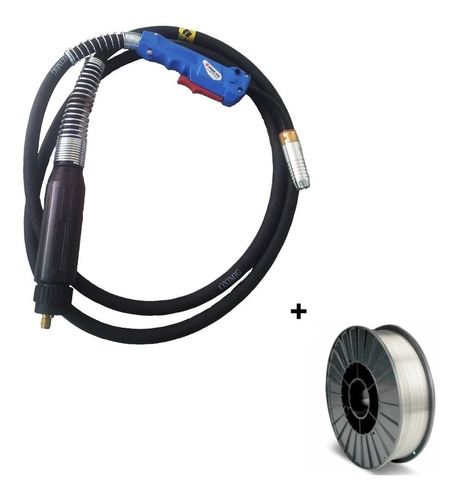 Tocha Mig Solda Aluminio (oximig) 1,5mt + Arame 1,2mm 1,0kg