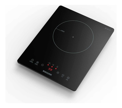 Cooktop Portátil De Indução 1 Zona De Aquecimento Suggar Cor Preto 220V