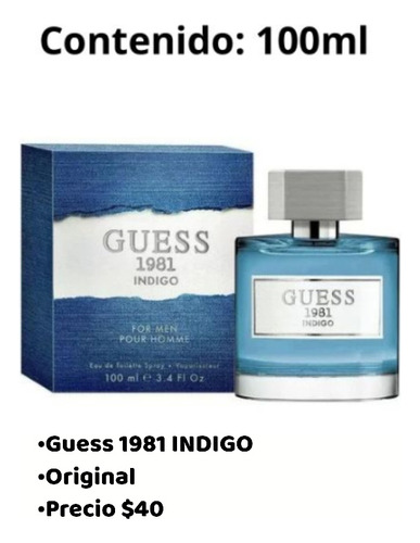 Perfume Guess 1981 Indigo 100 Ml 