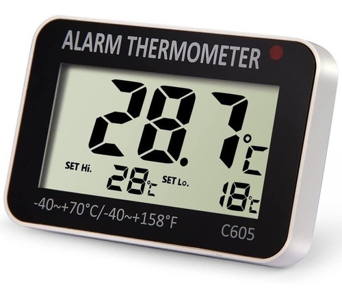 Mini Termómetro Digital Con Alarma Temperatura Entre Rangos®