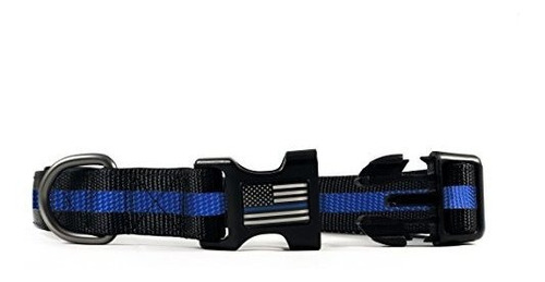 Collar De Perros - Línea Azul De Latón (2 Estilos Qh5c0