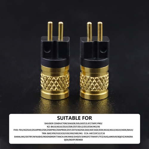Okcsc - Adaptador De Auriculares De Doble Clavija Macho A Mm