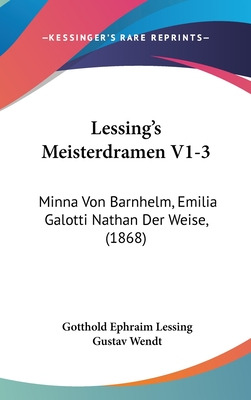 Libro Lessing's Meisterdramen V1-3: Minna Von Barnhelm, E...