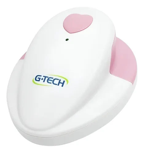 Aparelho Para Escutar Coração Do Bebê G-tech Branco E Rosa