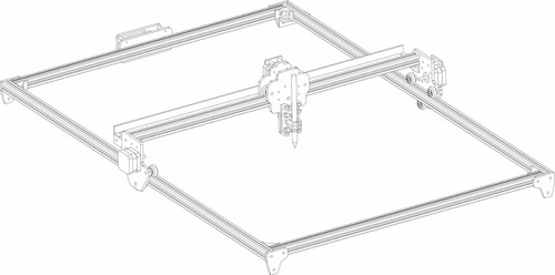 Cnc Plótter Area 90x60cm  Estructura Sin Electrónica