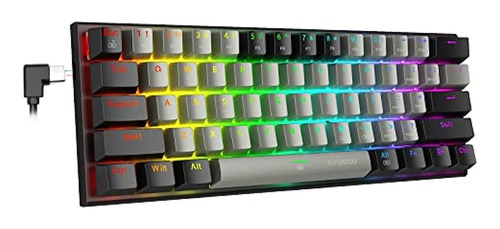 Teclado Mecánico 60% Rgb, Teclado Para Juegos E-yooso Con In