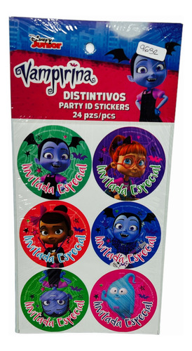 48 Distintivos Vampirina Disney Fiesta Eitquetas Calcas Gm