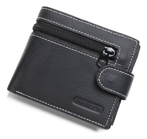 Cartera Casual Hombres, Monedero Clip Dinero Piel Vaca