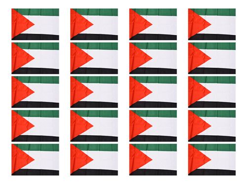 20 Banderas Nacionales De Palestina De 5 Pies X 3 Pies
