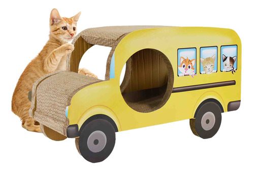 Rascador Ke Woow Premium Para Gato Vehículo Escondite Grande
