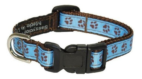 Collar Del Perro De Perrito De Brown Xsmall Azul / Patas: 1/