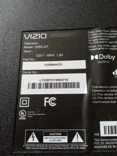 Tarjeta Fuente Vizio V555-j01 (715g9165-p02-002-003m) *465 (Usado)