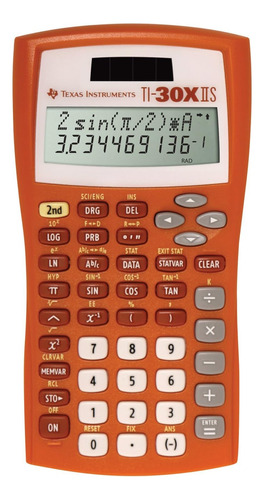 Calculadora Científica Ti-30x Iis De 2 Líneas, Naranj...