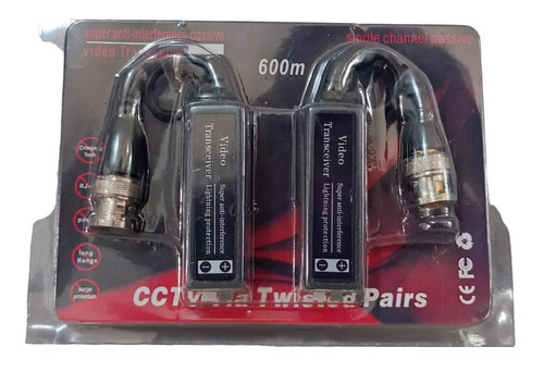 Par Video Balun Cámara Seguridad 4k Full Hd Hdcvi 720p 300mt