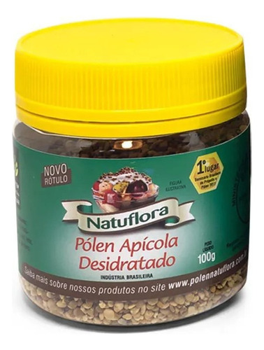 Pólen Apícola Desidratado Natural De Abelha Natuflora 100g