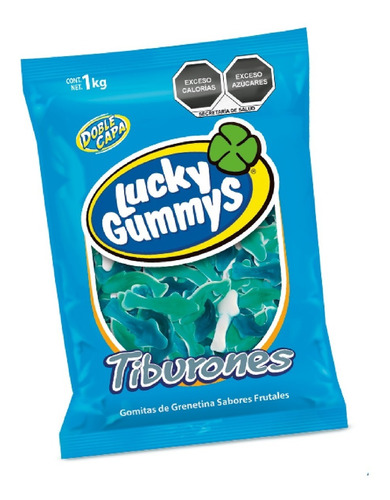 Lucky Gummys Gomitas En Forma De Tiburon, Bolsa De 1 Kg