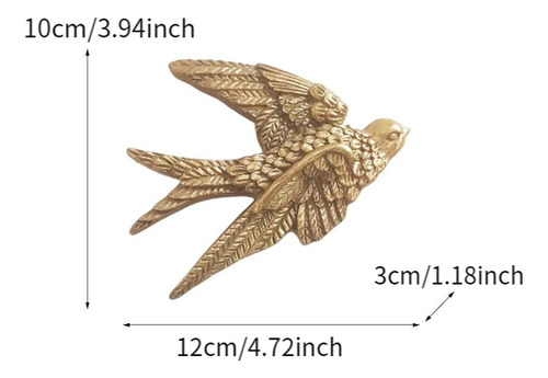 Escultura De Pared De Golondrina, Figura De 10cmx12cmx3cm