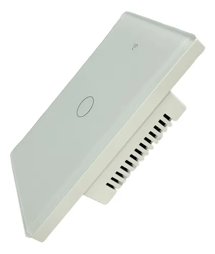 Plaqueta Inteligente Wifi C/1 Interruptor De Luz Táctil 16 A 240v Blanco