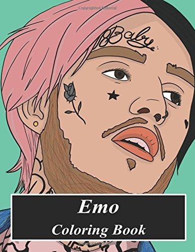 Emo Coloring Book Emo Color Therapy Book Filled With Portrai