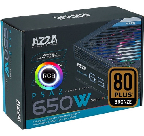 Fuente De Poder Certificada Azza  650w Bronze Americana