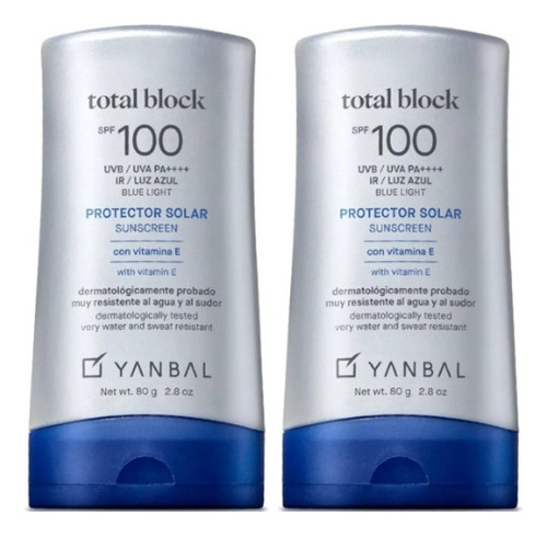 2 Total Block Spf100 Yanbal 80g