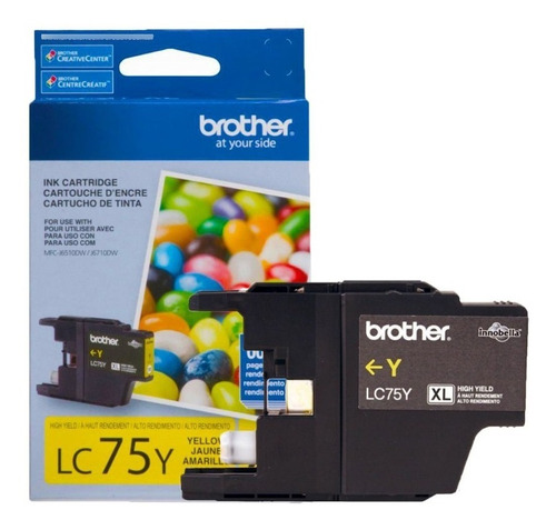 Cartucho De Tinta Brother N° Lc75 Xl Yellow