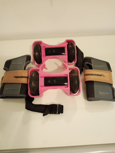 Patines Dos Ruedas Con Luz Led Y Protector De Mano (Usado)