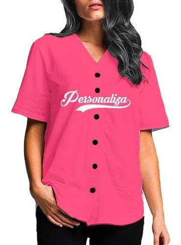 Jersey Béisbol Camisola Personalizado Texto Número Logo Dama