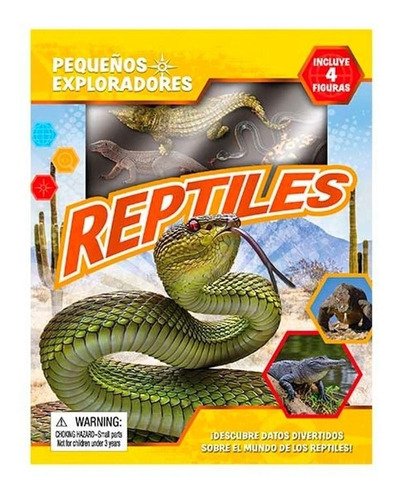 Pequeños Exploradores : Reptiles Incluye 4 Figuras