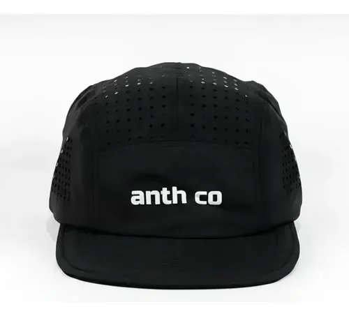 Boné Five Panel Esportivo Corrida Aba Curta Anth Co Uv 50+ Preto Un Anth Co