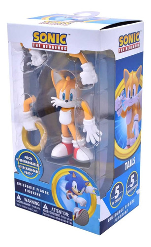 Figura Acción Sonic The Hedgehog: Figura Tails Con Sonic, Y