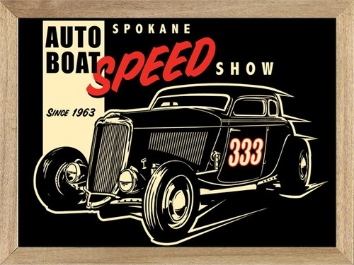 Auto Speed Show  1963 , Cuadro, Publicidad, Poster   P270