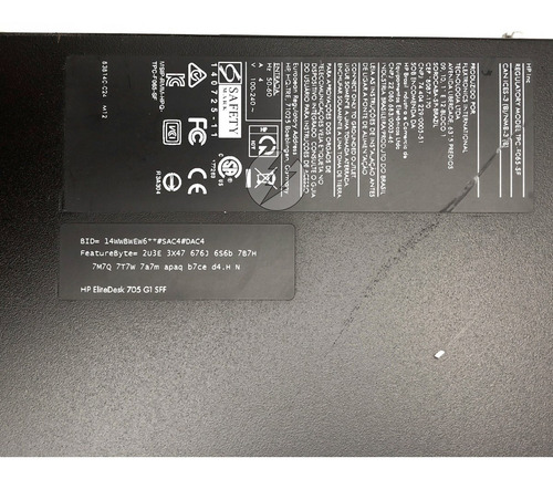 Imagem 4 de 5 de Computador Hp Elitedesk 705, A8 Pro-7600b, 4gb, Hd240gb Ssd