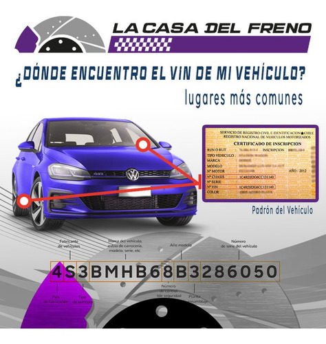 Pastilla De Freno Delantera Mitsubishi Eclipse 2.4 2004-2005