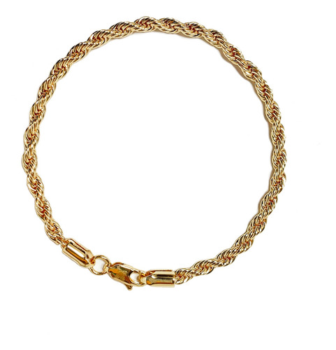 Pulsera Chapa De Oro 18k Ilan Dorado Dama 44874 - S024