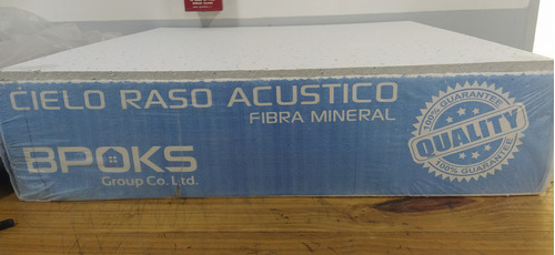 Laminas De Fibra Mineral Para Techos Med 0,60 X 0,60, 