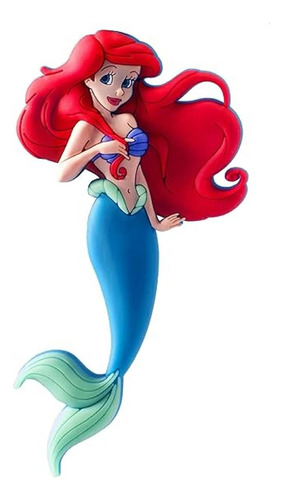 Disney Ariel Soft Touch Imán De Pvc Multicolor 4