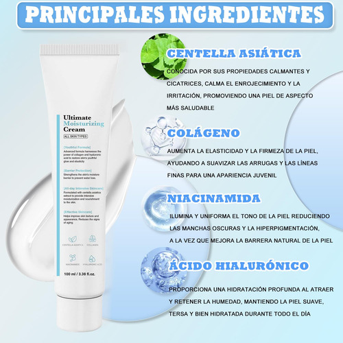 2pc Crema Hidratante Definitiva Con Fórmula Juvenil, Crema