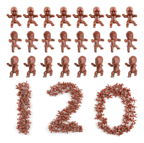 120 Miniaturas De Plástico Para Bebés, Pequeñas Figuras De P