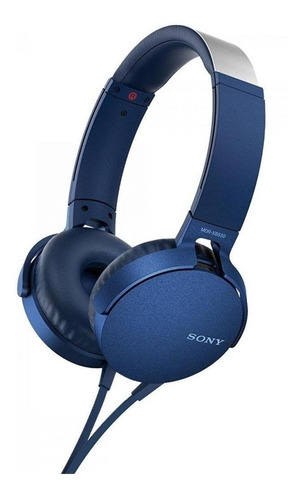 Audífono Sony MDR-XB550AP azul