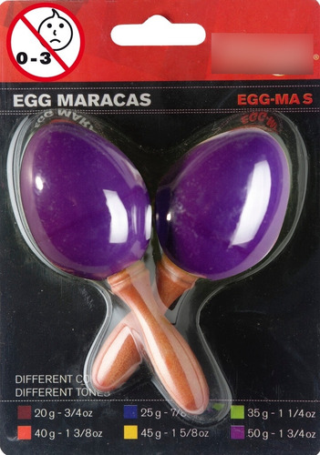 Huevos Rítmicos Egg Shaker Maraca Mango Corto Stagg
