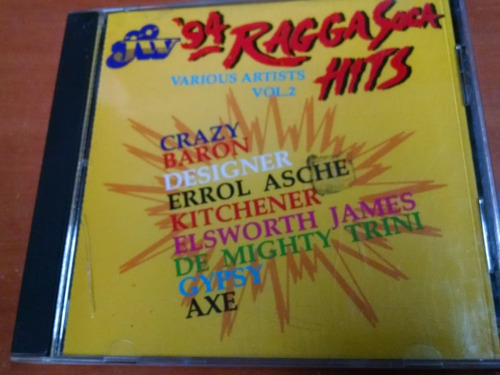 Ragga Soca, 94, Hits Varios Artistas Vol.2 ,cd Album 1994