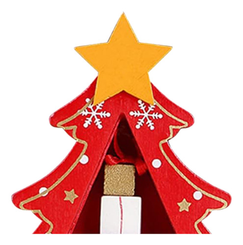 Árbol De Navidad De Madera De Mesa Exquisito Mini