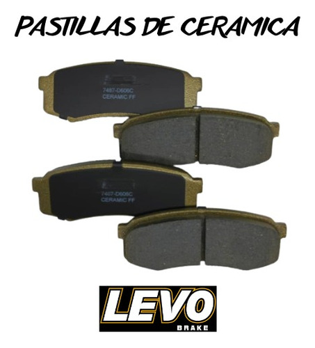 Pastilla Freno Ceramic Levo Trasera Toyota Autana 4500 7487