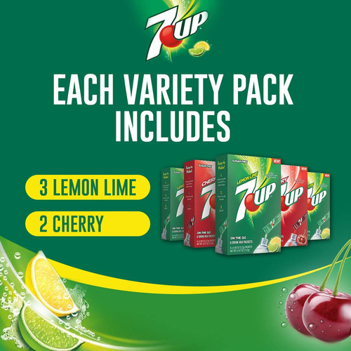 7-up - Mezcla De Bebidas En Polvo, Deliciosa Y Sin AzĂșcar, S