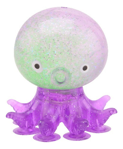 Squishy Calamar Con Glitter